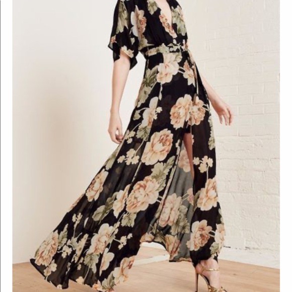 Reformation Dresses & Skirts - Reformation floral wrap dress size medium